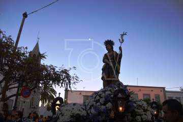 Misa y procesión de San Juan Bautista por el casco antiguo de Telde (Foto TA)
